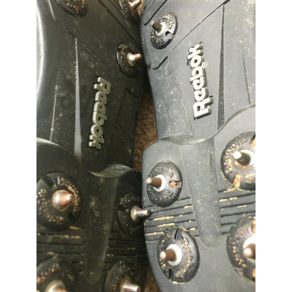 Vintage Reebok Men's Leather Golf Shoes Size 6.5 Metal Spikes White Cleats - Picture 11 of 11